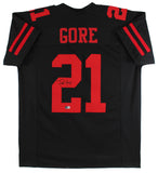 Frank Gore Authentic Signed Black Pro Style Jersey Autographed BAS Witnessed