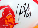 John Lynch Autographed Tampa Bucs 76-96 TB Mini Helmet-Beckett W Hologram *Black