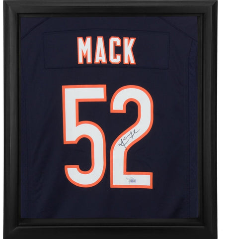 Khalil Mack Chicago Bears Framed Autographed Nike Navy Game Jersey Shadowbox