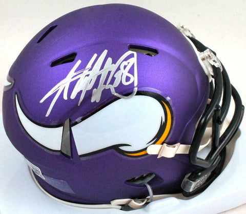 Adrian Peterson Signed Minnesota Vikings Speed Mini Helmet-Beckett W Hologram