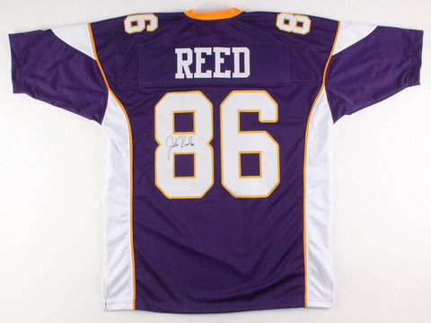 Jake Reed Signed Vikings Jersey (TSE COA) Minnesota Pro Bowl W.R. 1991 - 2001