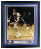 Jerry Lucas Signed Framed New York Knicks 16x20 Basketball Photo BAS