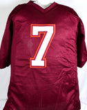 Michael Vick Autographed Maroon College Style Jersey - Beckett W Hologram *Black