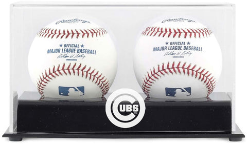 Chicago Cubs Two Baseball Cube Logo Display Case - Fanatics