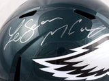 LeSean McCoy Autographed F/S Philadelphia Eagles Speed Helmet- JSA W *Silver