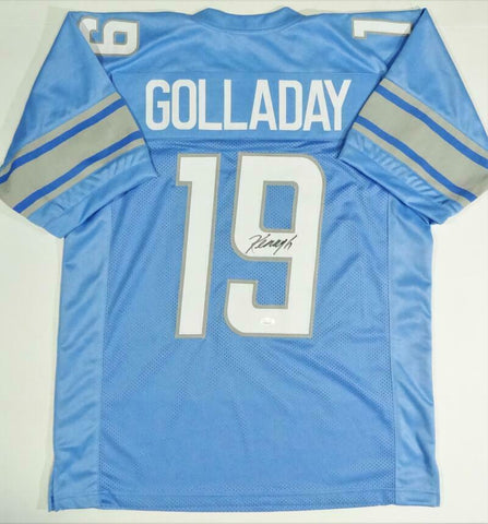 Kenny Golladay Autographed Blue Pro Style Jersey - JSA W Auth *9