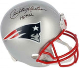 Curtis Martin New England Patriots Signed Replica Helmet & "HOF 12" Insc