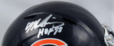 Mike Singletary Autographed Bears Speed Mini Helmet w/HOF- Beckett W Hologram