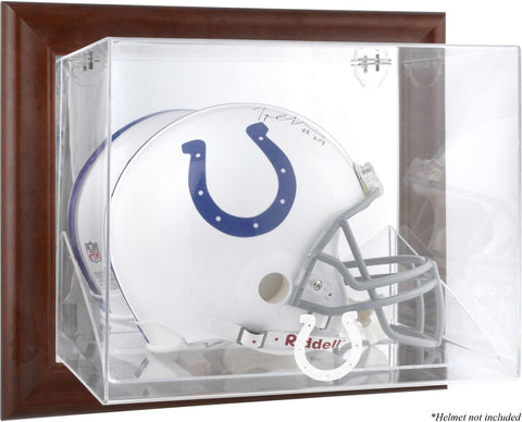 Colts Brown Framed Wall-Mountable Logo Helmet Case - Fanatics