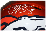 Champ Bailey Signed Denver Broncos Authentic Flash Speed Helmet Beckett 35596
