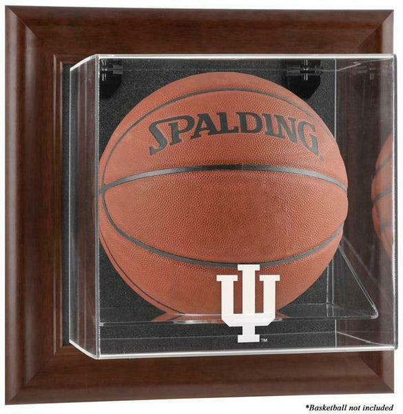 Indiana Hoosiers Brown Framed Wall-Mountable Basketball Display Case - Fanatics