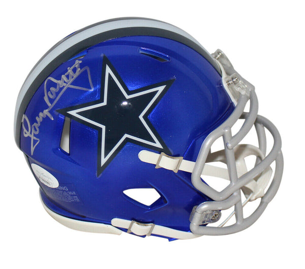 Tony Dorsett Autographed/Signed Dallas Cowboys Flash Mini Helmet JSA 34012