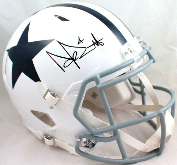 Dak Prescott Signed Dallas Cowboys F/S 60-63 Speed Authentic Helmet-BAW Hologram