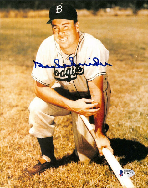 Dodgers Duke Snider Authentic Signed 8x10 Photo Autographed BAS 3