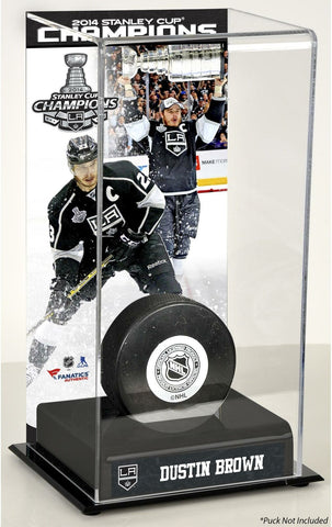 Dustin Brown Los Angeles Kings 2014 Stanley Cup Champions Logo Deluxe Puck Case