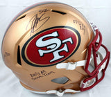 Patrick Willis Autographed F/S 96-08 49ers Speed Helmet w/3 Insc.-Beckett W Holo
