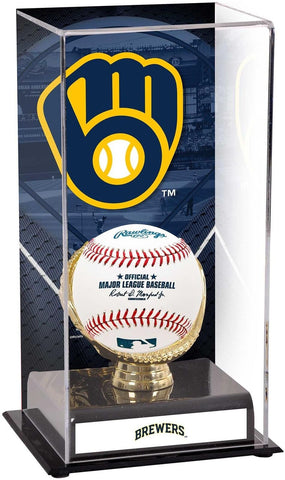 Milwaukee Brewers Sublimated Display Case with Image