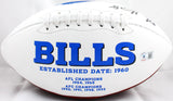 O.J. Howard Autographed Buffalo Bills Logo Football-Beckett W Hologram *Black