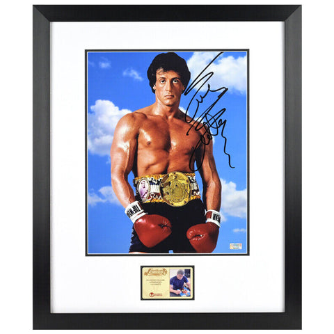 Sylvester Stallone Autographed Rocky III 11x14 Classic Balboa Framed Photo