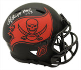 Warren Sapp Autographed Tampa Bay Buccaneers Eclipse Mini Helmet BAS 36354