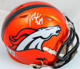 John Lynch Autographed Denver Broncos Flash Mini Helmet-Beckett W Hologram