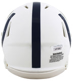 Colts Edgerrin James Signed Flat White Speed Mini Helmet JSA Witness #WPP758802