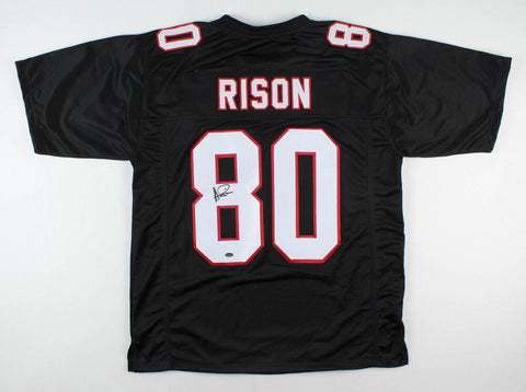 Andre Rison Signed Atlanta Falcons Jersey (Schwartz COA) 5xPro Bowl Receiver