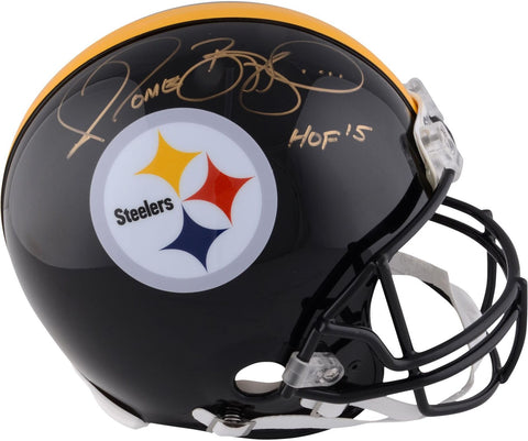 Jerome Bettis Pittsburgh Steelers Signed Helmet w/HOF 2015 Insc