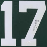 Davante Adams Signed Green Bay Packers 35x43 Custom Framed Jersey (JSA COA)
