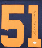 DICK BUTKUS (Bears throwback TOWER) Signed Autographed Framed Jersey JSA