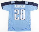 Chris Johnson Signed Tennessee Titans Jersey (Beckett COA) 3xPro Bowl RB