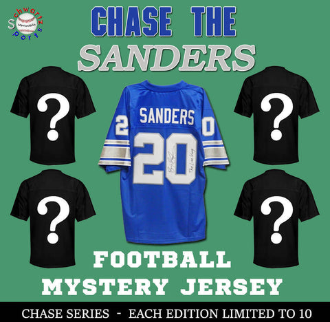 Chase Series 1 Signed Football Jersey Mystery- CHASE THE BARRY SANDERS!!