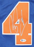 Nate Robinson Signed New York Knicks Jersey (Beckett COA) 3xSlam Dunk Champion
