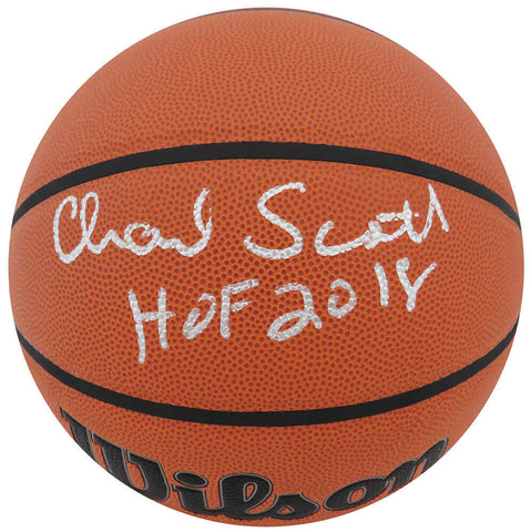 Charlie Scott Signed Wilson Indoor/Outdoor NBA Basketball w/HOF 2018 - (SS COA)