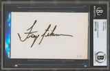 Cowboys Troy Aikman Authentic Vintage Signed 3x5 Index Card BAS Slabbed