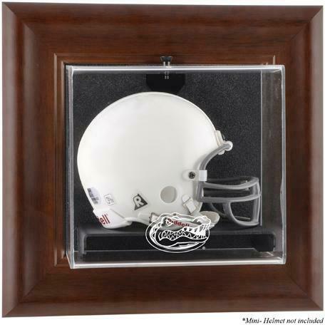 Florida Gators Brown Framed Wall-Mountable Mini Helmet Display Case - Fanatics