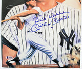 Yankees Mickey Mantle "Best Wishes" Authentic Signed 11x17 Photo BAS #A05232