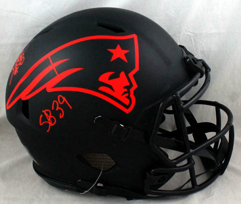 Corey Dillon Signed Patriots F/S Eclipse Speed Authentic Helmet w/Insc- PSA Auth