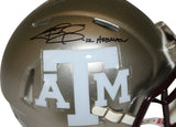 Johnny Manziel Autographed Texas A&M Flash Mini Helmet Heisman BAS 35374
