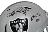 Shane Lechler Autographed Oakland Raiders F/S Speed Helmet NFL 100 BAS 34363