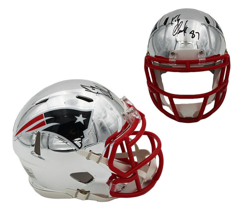 Rob Gronkowski Signed New England Patriots Speed Chrome NFL Mini Helmet