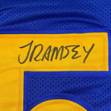 Framed Autographed/Signed Jalen Ramsey 33x42 LA Blue Jersey JSA COA