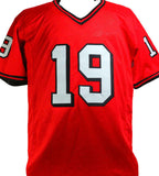 Hines Ward Autographed Red College Style Jersey- Beckett W Hologram *Black