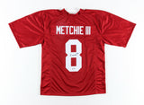 John Metchie III Signed Alabama Crimson Tide Jersey (PSA Holo) 2021 Sophmore WR