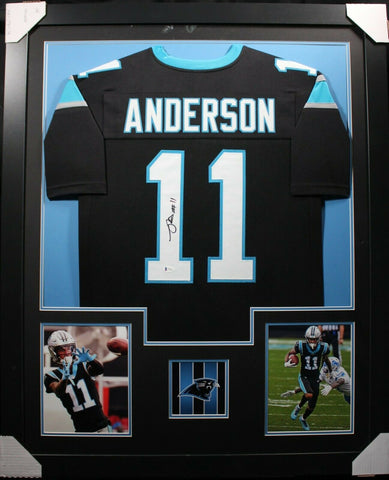 ROBBY ANDERSON (Panthers black TOWER) Signed Autographed Framed Jersey Beckett