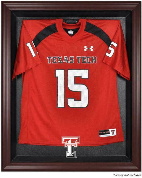 Texas Tech Red Raiders Mahogany Framed Logo Jersey Display Case - Fanatics