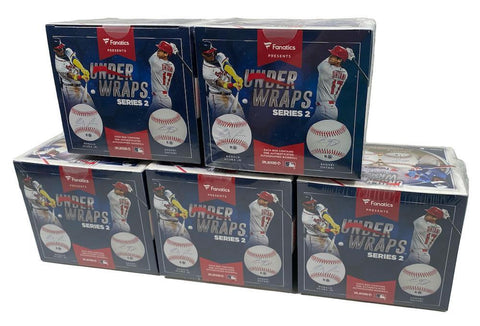 5 BOX SET FANATICS UNDER WRAPS MLB Mystery Baseball TROUT, JUDGE, OHTANI, HARPER