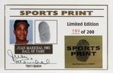 Giants Juan Marichal Signed Thumbprint Baseball LE #'d/200 w/ Display Case BAS