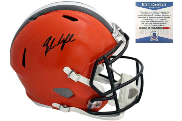 Cleveland Browns Baker Mayfield Autographed Signed Speed Helmet - Beckett