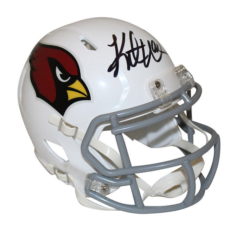 Kurt Warner Autographed Arizona Cardinals Speed Mini Helmet Beckett 35843